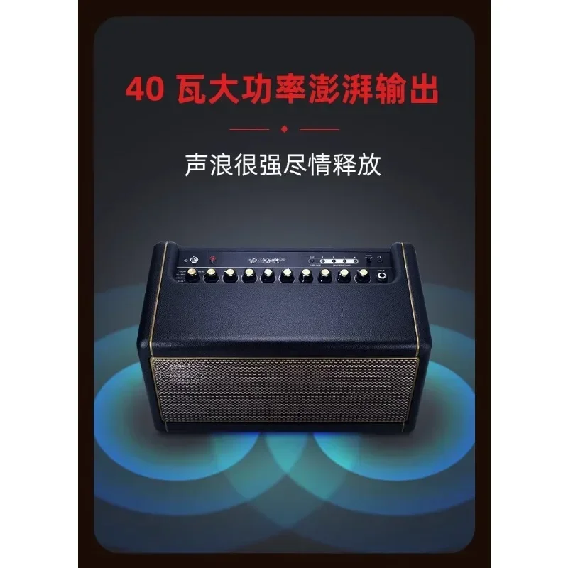 Portable All-in-One Bass Amp - Built-in Effects+Wireless Recording - Mini/Go/40W Models for Global Musicians（Hot Sale SEA/EU）