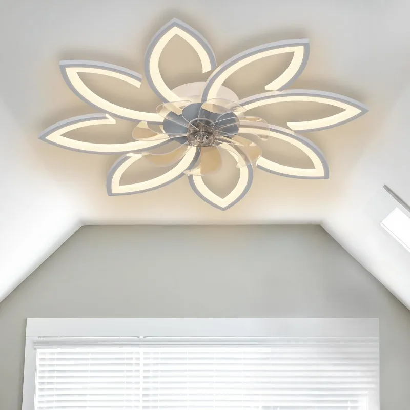 

35.4-inch Ceiling Fan with Light Can Be Remotely Controlled 3 Color Temperature 6 Speed Ceiling Fan with Reverse Function