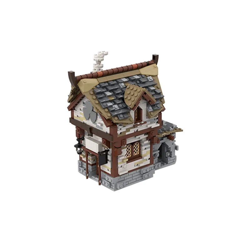 

Mocs Classic Building Blocls Brick Set Medieval Tavern Street View Creative Castle Architecture Kits Toys For Kids Adults Gifts