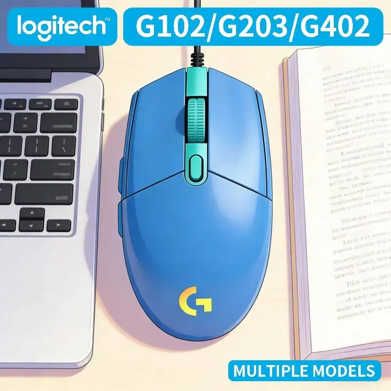 

Logitech G102 G203 G402 Wired Gaming Mouse Professional Esports Grade RGB Lighting Comfortable Hand Feeling