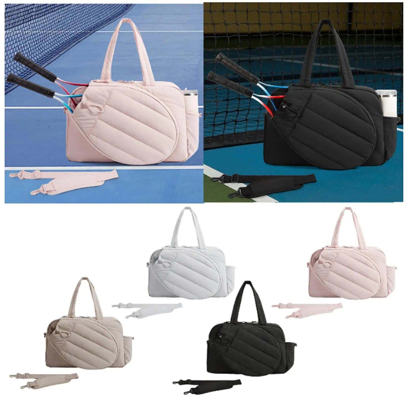 

Теннисная спортивная сумка для женщин вмещает 2-ракетную сумку-весло, водонепроницаемая большая сумка