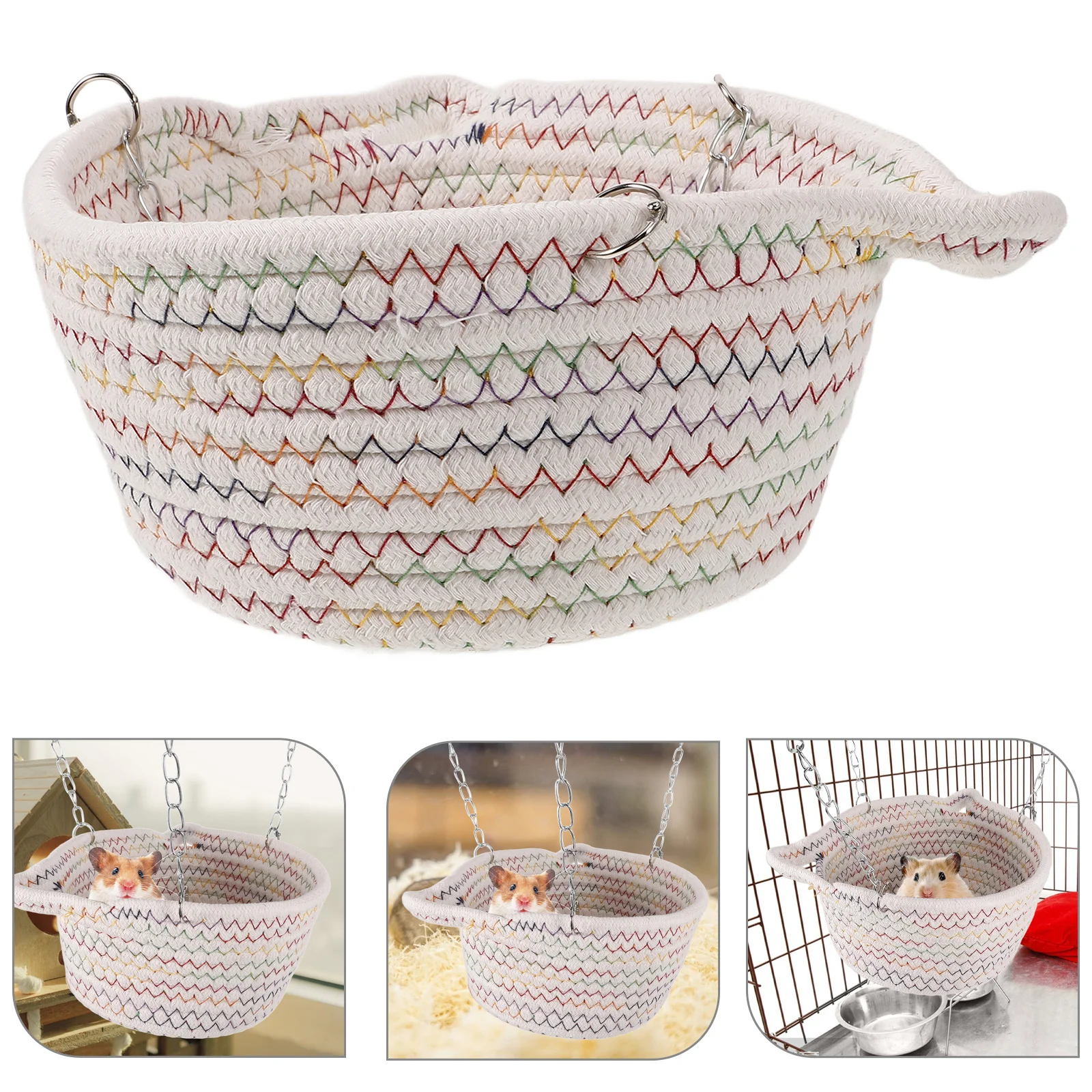 

Hamster Hammock Durable Chew Proof Soft Small Pet Cage Swing Bed Sleeping Rest Hideout Sugar Glider Swing Small Hamster Bed