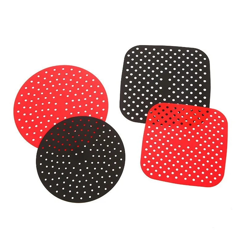 Reusable Silicone Air Fryer Liner Mat Non-Stick Steamer Pad Baking Inner Liner Cooking Mat Pastry Tools Kitchen Bakeware Oil Mat