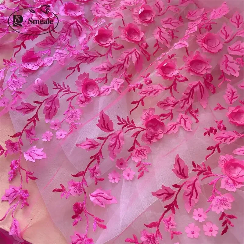 19 لون نسيج دانتيل زهرة ثلاثية الأبعاد عالي الجودة. فستان الزفاف DIY ملابس الأطفال الخياطة النسيج خلفية الديكور الملحقات #2