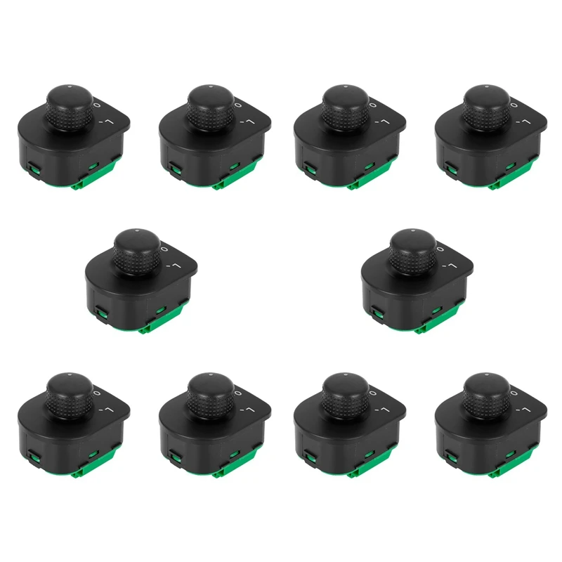 

10X Mirror Control Switch 1J1959565A For 1998 1999 Golf 2002-2005 Jetta & 98-10 Beetle 98-05 Passat