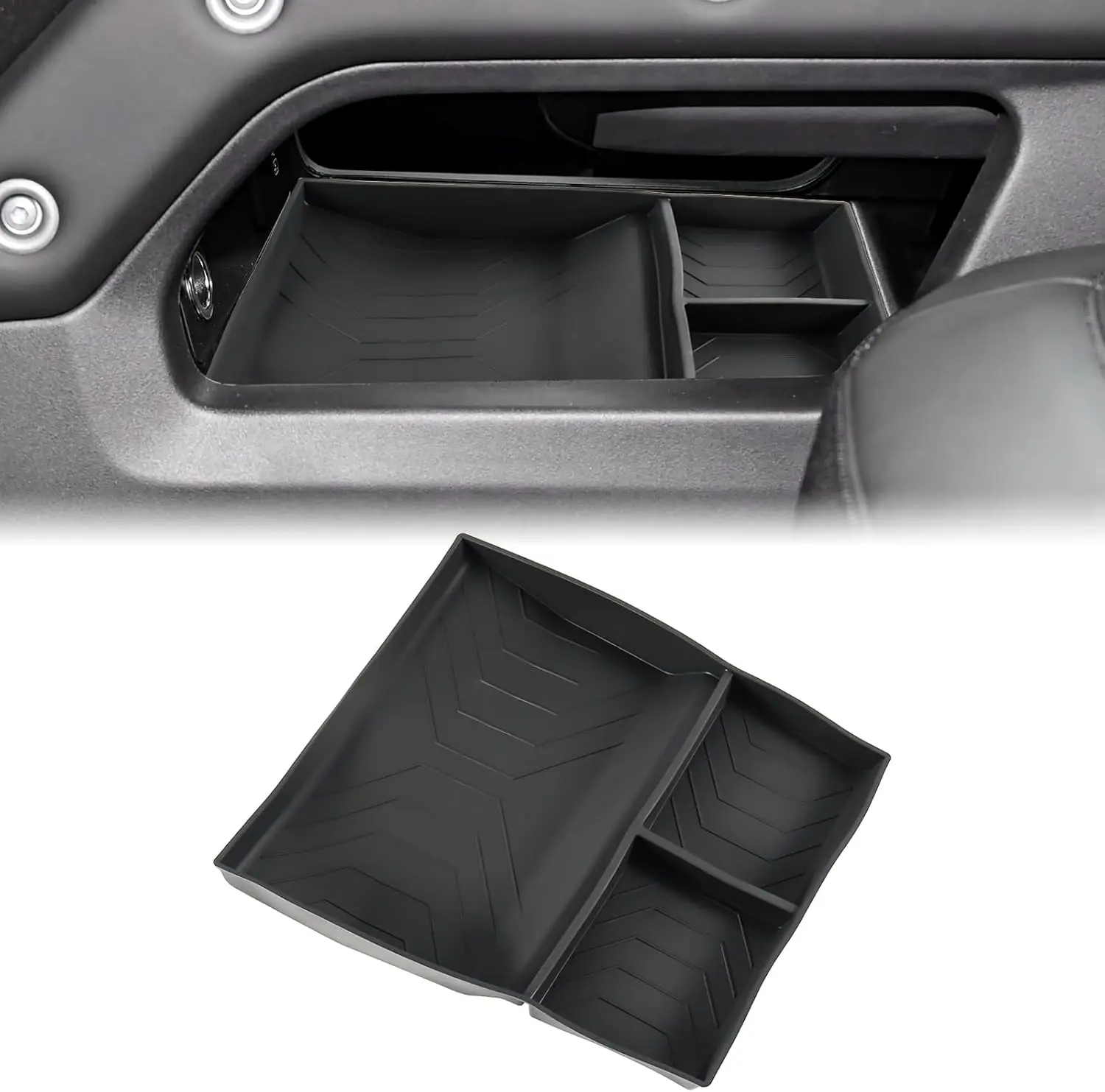 

Органайзер-лоток для нижней центральной консоли, силиконовый ящик для хранения для Land Rover Defender 90 110 130 2025 2026, аксессуары для интерьера