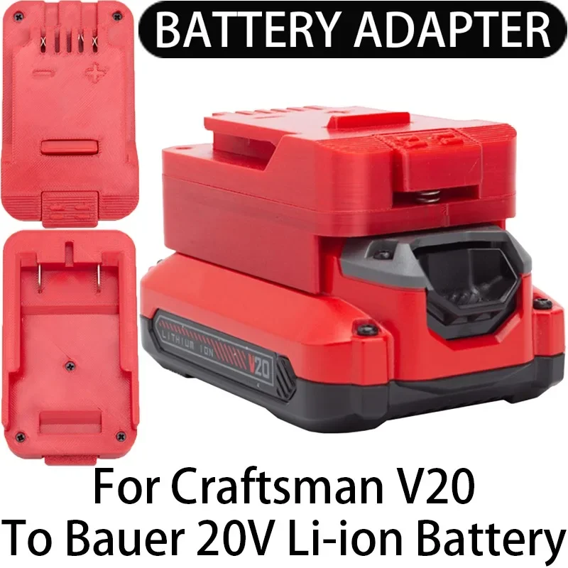 Adapter/Converter for Bauer 20V Li-Ion tools Convert to Craftsman V20 Li-Ion Battery Adapter Power Tool Accessories