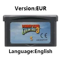 GBA 32-Bit-Videospielkassette Konsolenkarte Mario Donkey Kong Wario Serie Golf Tennis Party Superstar Saga für GBA