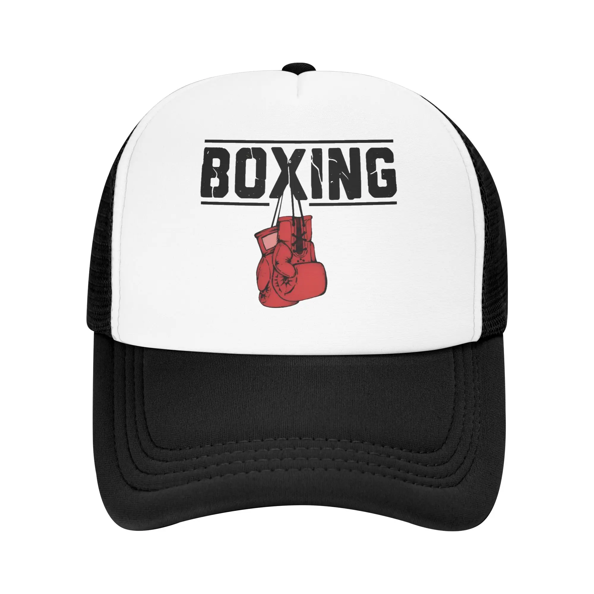 Boxing Trucker Hat Men Women Adjustable Unisex Boxer Fighter Life Baseball Cap Hip Hop Dad Hat