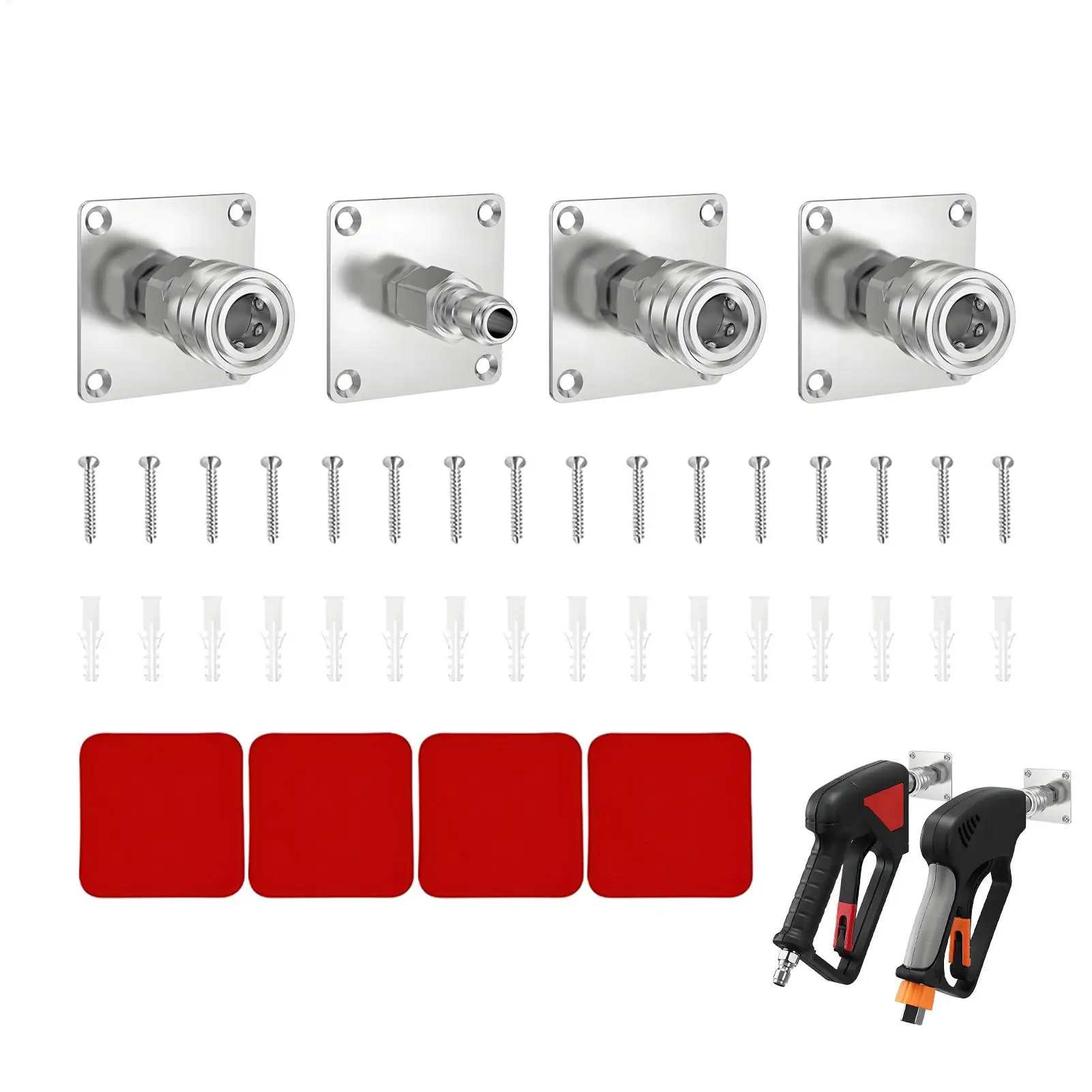 Pressure Washer Mount High-Pressure Foam Cannon Rack, Wall Mounted Pressure Washer Bracket for Home Garage Car Wash Station