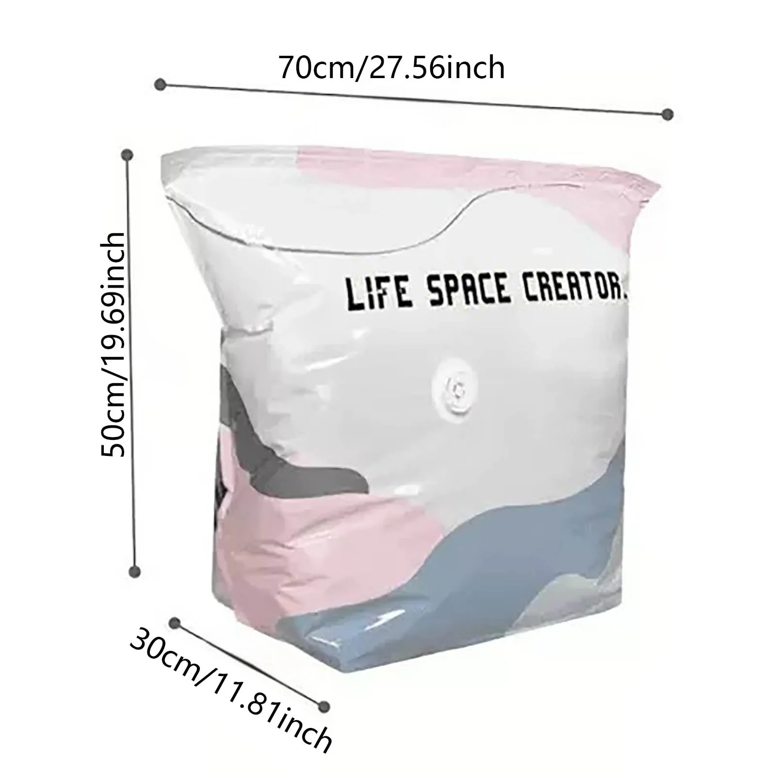 Vacuum Compression Bag Space Saving Pumpless Vacuum Storage Bags Waterproof Reusable Organizer for Clothes Bedding