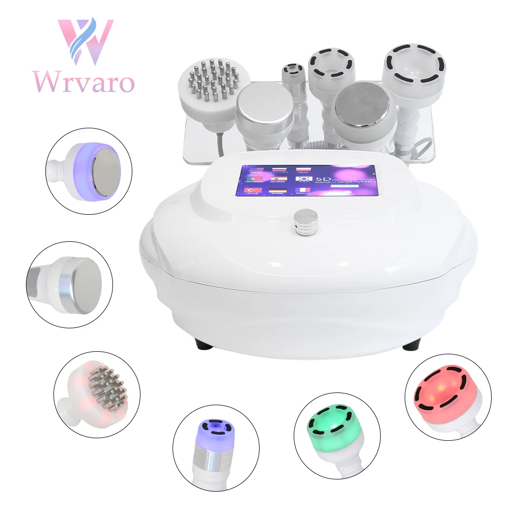 6 in 1 120K Cavitation Ultrasonic Vacuum Slimming Machine Weight Loss Body Sculpting Skin Tightening Face Skin Lifting Device