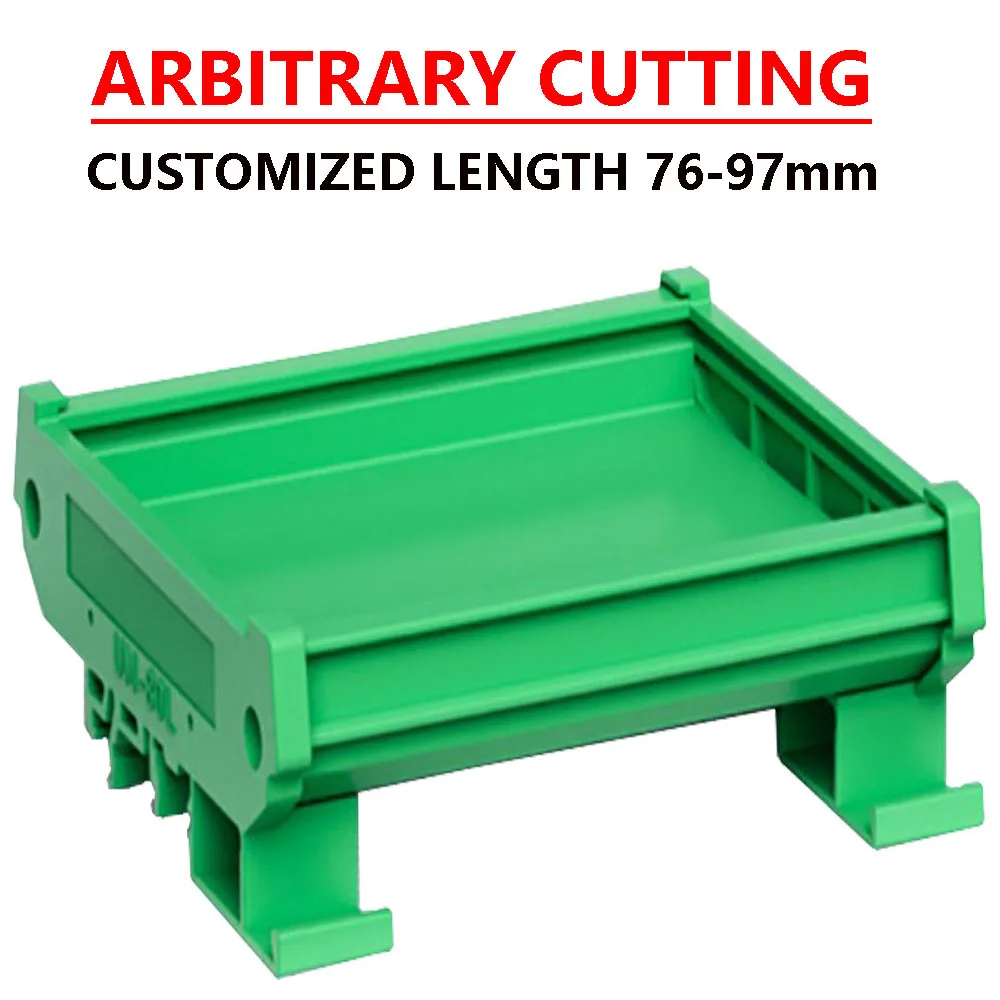

PCB Bracket Holder Box Housing 72mm Wide Length 76mm~97mm for DIN rail installation module