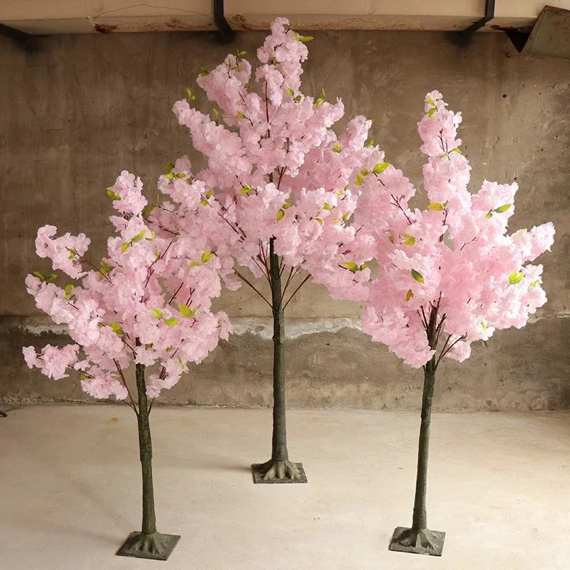 Artificial Flower Cherry Blossom Wishing Tree Christmas Decor Wedding Table Centerpiece Hotel Store Home Display Sakura