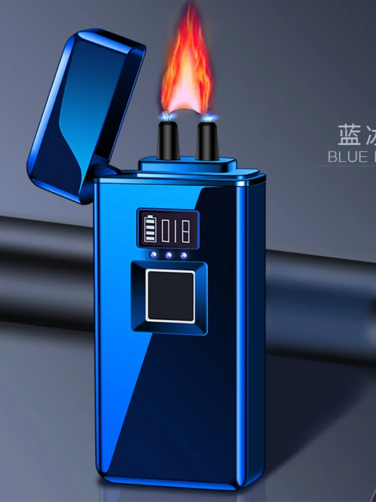 2024 Arc Plasma Real Fingerprint Lighter USB 4 In One Smart Display  Charge Protectio Big Flame Lighters Friend Christmas Gifts