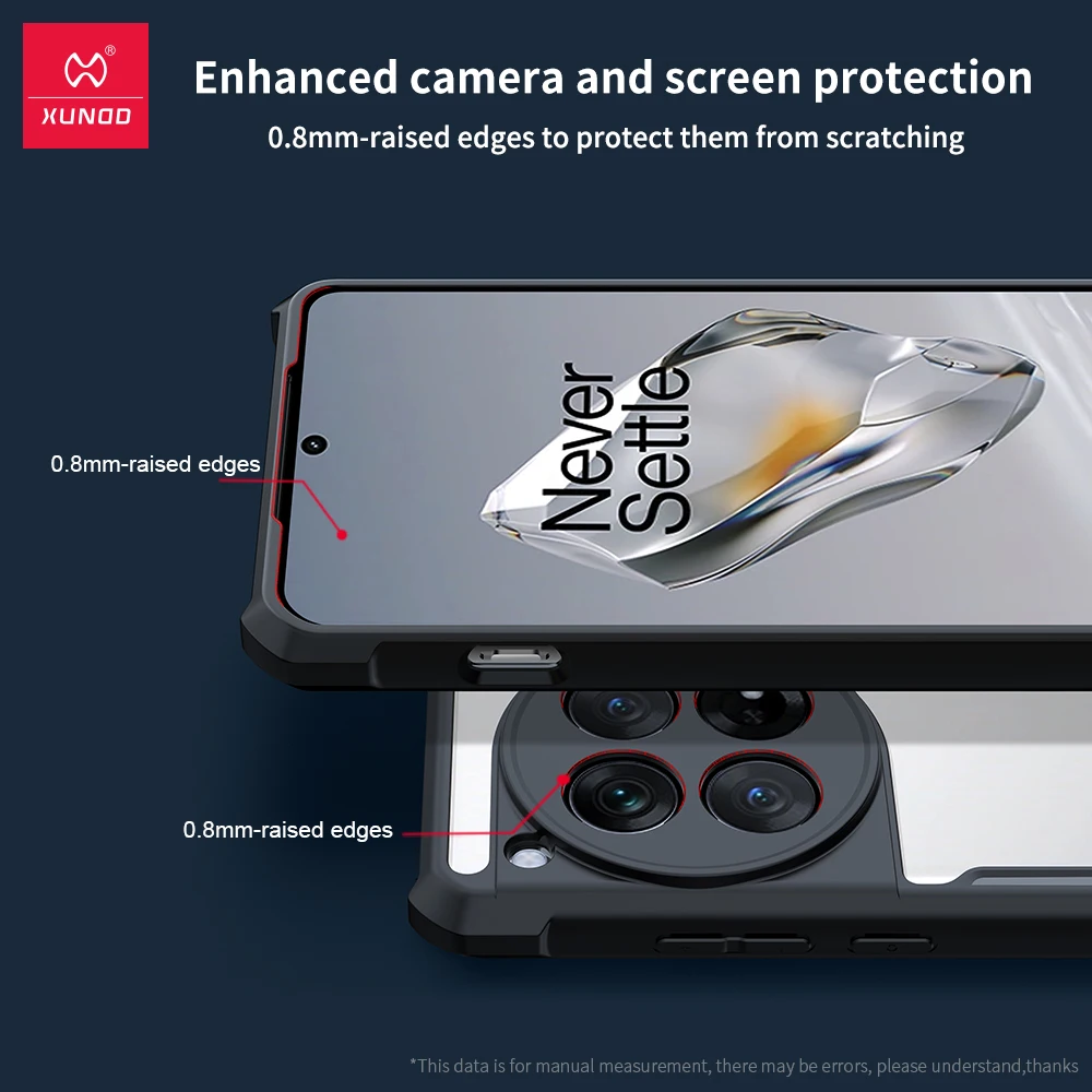 Etui magnetyczne Xundd do Oneplus 12 Poduszka powietrzna zapobiegająca upadkom Ochrona aparatu Składany uchwyt magnetyczny Etui do Oneplus 12