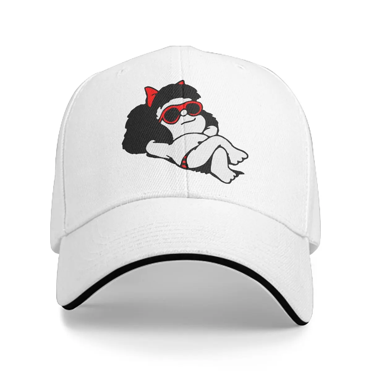 Summer Cap Sun Visor Summer Hip Hop Caps Mafalda Quino Comics Manga Girl Peaked Hats