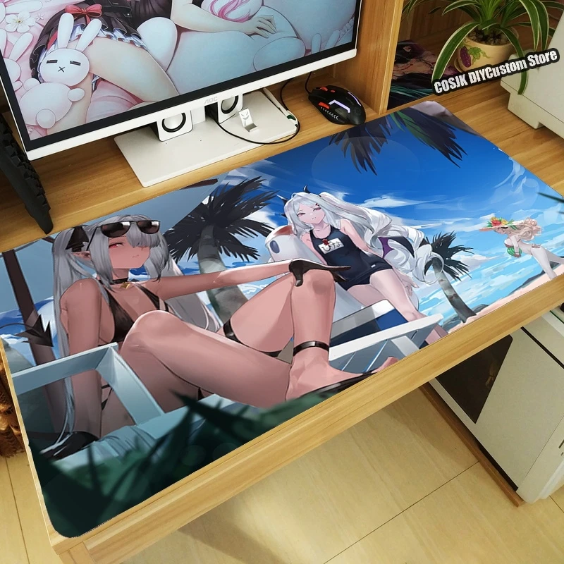 

Anime Game Blue Archive Sorasaki Hina Siromi Iori Cosplay Mouse Pad Large Keyboard Desk Mat Mousepad Laptop Gaming Accessories