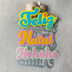 New Christmas Phrases metal cutting die mould scrapbook decoration embossed photo album decoration card making DIY handicrafts
