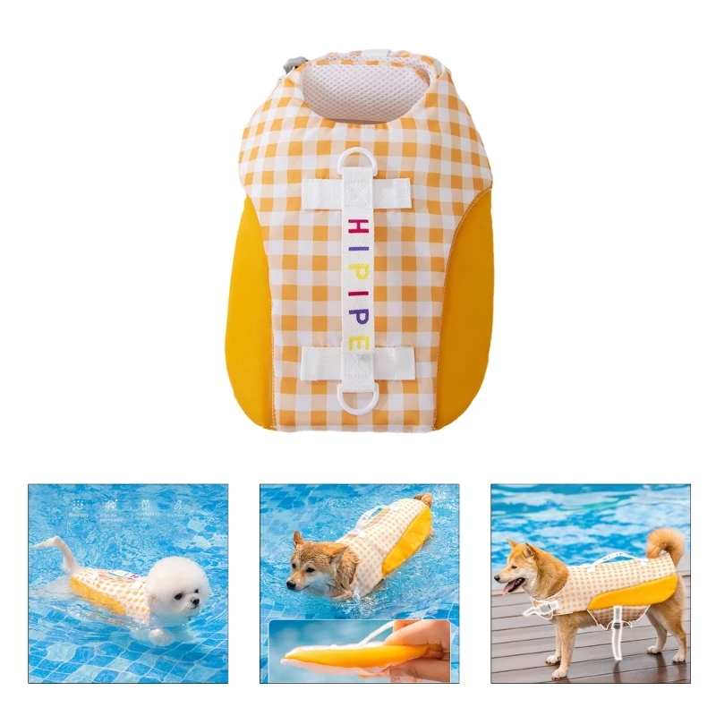 Dog Life Vest with SuperiorBuoyancy & Save Handle Lifesaver Multiple Size