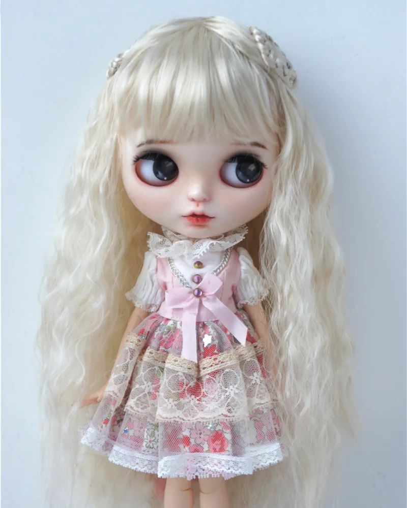 JD098 1/4 1/3 Synthetische Mohair BJD Pruiken Stevig Sobazu Pruik 7-8 inch 8-9 inch 9-10 inch 10-11 inch MSD SD DOD Qbaby Blythes Pop Haar
