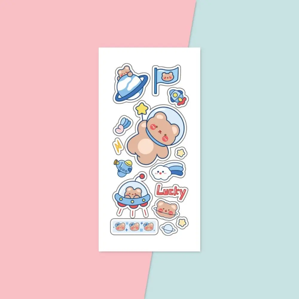 Transparent PVC Stickers New Scrapbook Decor DIY Water Bottle Decor Mug Decorative Decals Waterproof Cartoon Stickers Boys