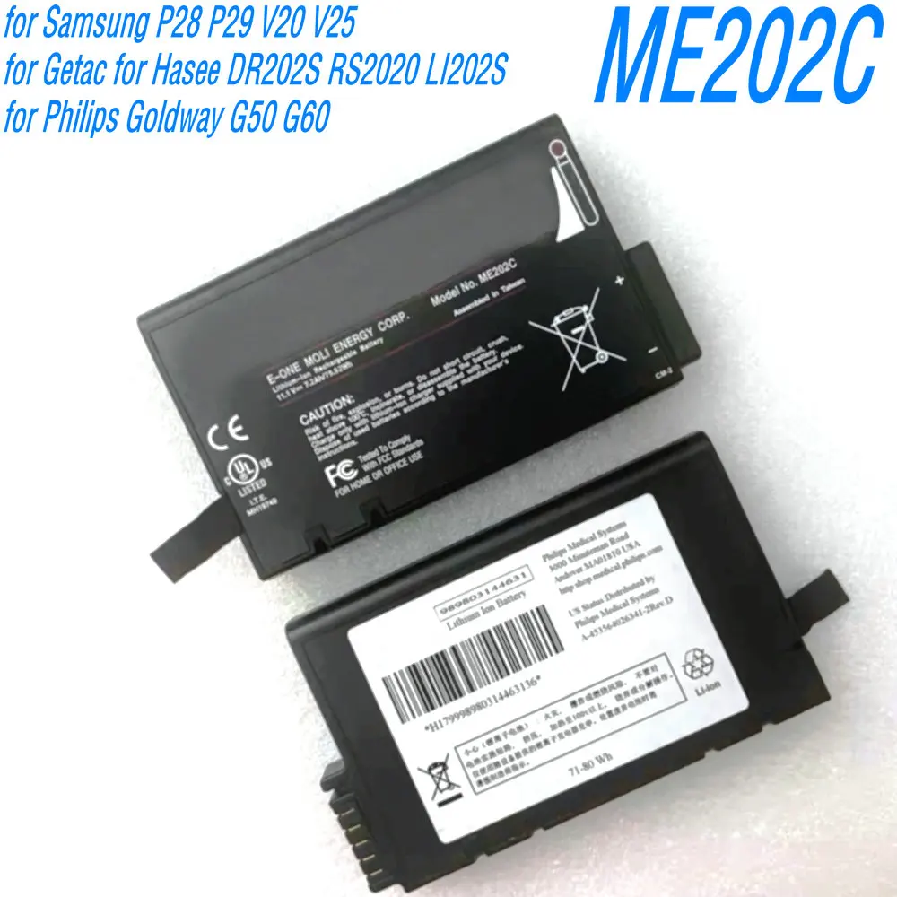 

Новая высококачественная батарея ME202C для Philips Goldway G50 G60, Samsung P28 P29 V20 V25, Getac / Hasee DR202S RS2020 LI202S