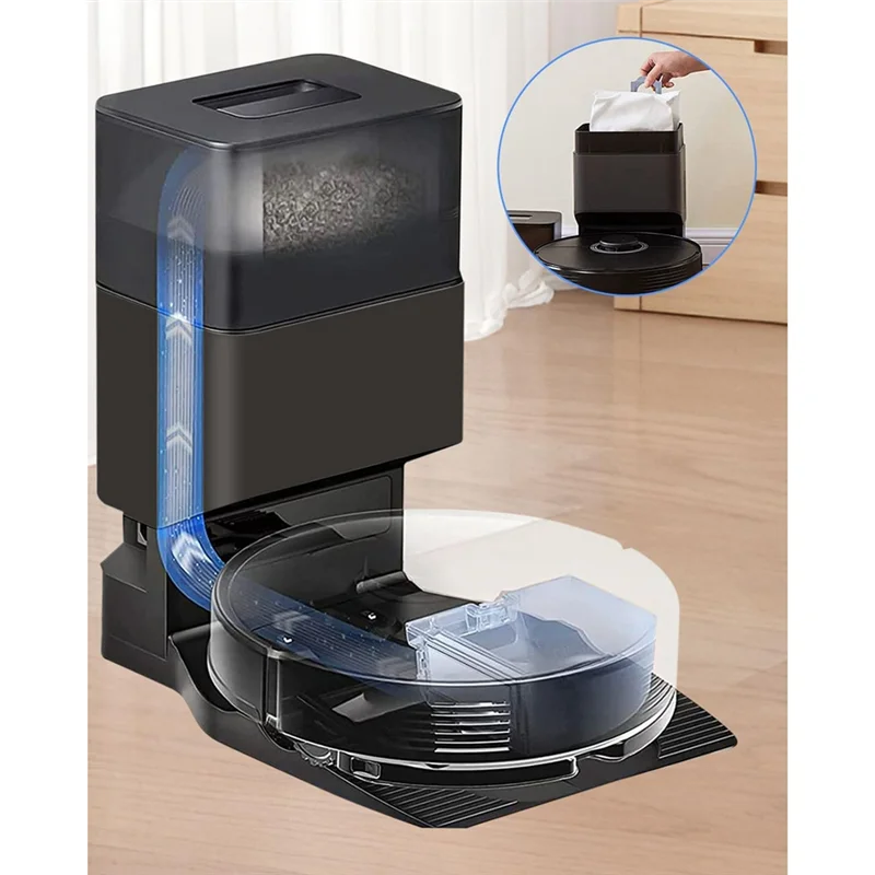 Sacos de pó para roborock s8 +/s8 pro ultra/s7 maxv ultra/s7 pro ultra/q7 +/q7 max +/q8 max +/q5 pro +/t8 aspirador