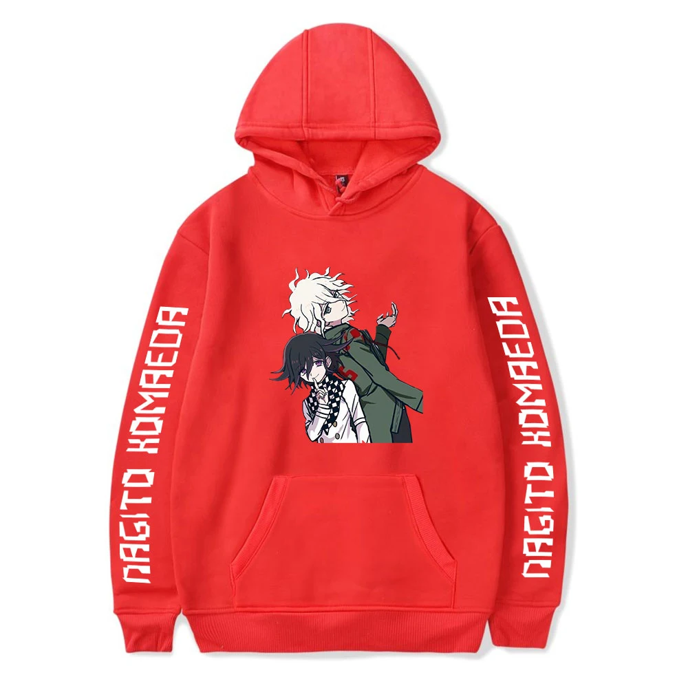 Anim – sweat à capuche unisexe pour homme et femme, vêtement de survêtement, motif dessin animé, komaeda nagito Kokichi Oma, Harajuku