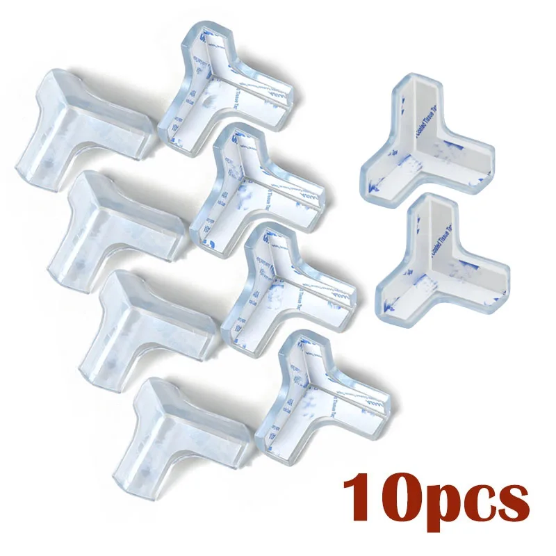 10pcs Baby Safety Silicone Protector Table Corner Edge Protection Cover Proteção soquete elétrico Crianças Anticollision Guards