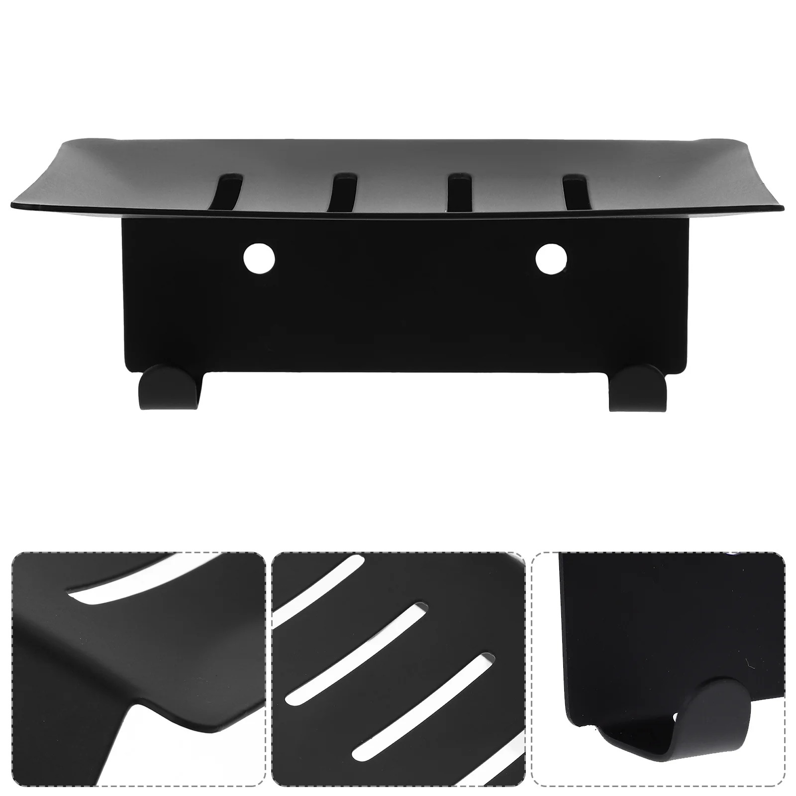 

1Set Stainless Steel Soap Dish Holder Wall Mount Strong Bearing Capacity Soap Tray Bathroom Shower Kitchen Self-Adhesive