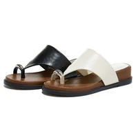 AIYUQI 2026 Women's Slippers shoe Flat Toe pinching Flip-Flops  Women Plus Size Summer Beach RomeShoes female