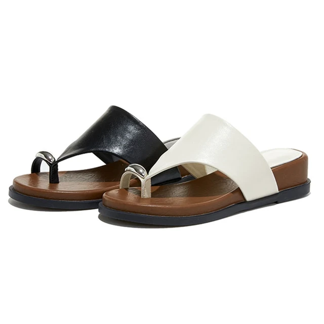 AIYUQI 2026 Women's Slippers shoe Flat Toe pinching Flip-Flops  Women Plus Size Summer Beach RomeShoes female