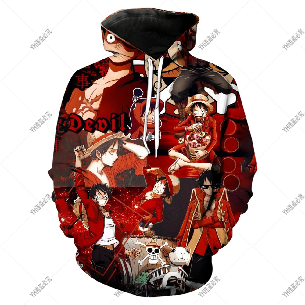 One Piece Hoodie Kids Sweatshirt Anime Luffy Hoodie Kids Coat Baby Boys Girls Clothing Sudaderas Autumn Warm Sweater