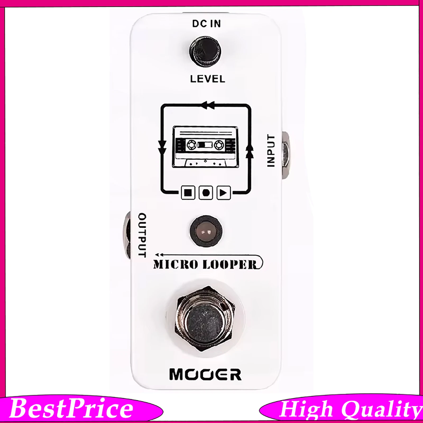  Mooer MLP1 Micro Looper Effector Pedal Mini Loop Recording Pedal 30 Min Recording Time Electric Guitar Accessories ﻿