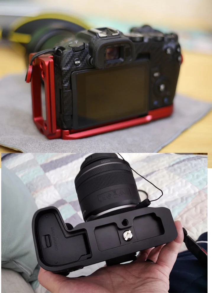 Aluminum Quick Release L Plate / L Bracket Metal Hand Grip Holder Perfect fit for Canon EOS RP R-P SLR camera