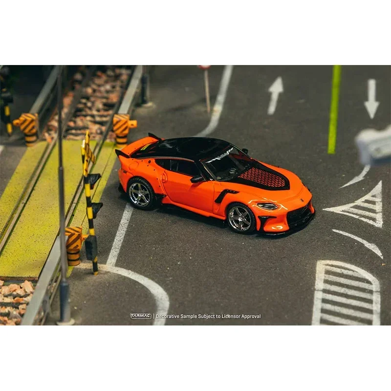 PreSale TW 1:64 Nissan VeilSide FFZ400 Fairlady Z Orange Diecast Car Model Collection Toys Tarmac Works