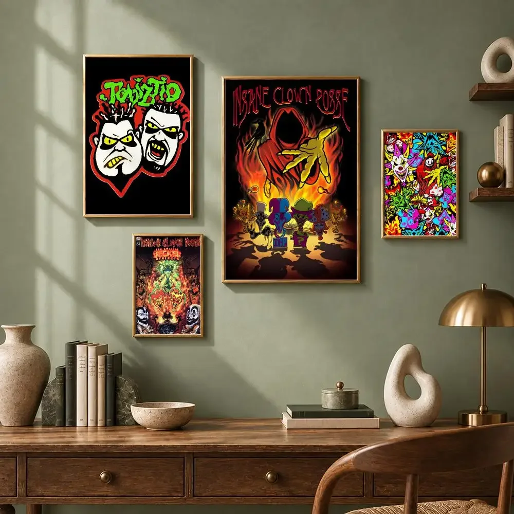 Punk Band I-Insane Clown PosseS Poster HD Self-Adhesive No Residue After Removal Ideal for All Kinds of Wall Decor
