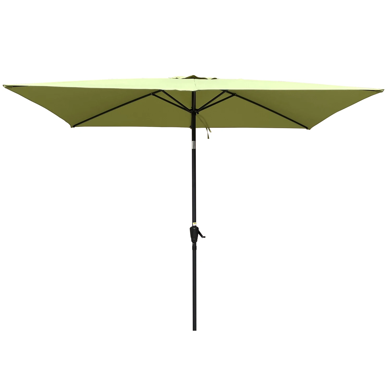 

6 x 9ft Patio Umbrella Outdoor Waterproof Umbrella with Crank and Push Button Tilt without flap for Garden Backyard Pool Swimmin