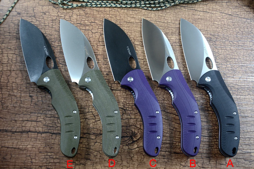 Y-START nfk & korkos design 440c klinge koch klapp taschen messer keramik kugellager micarta g10 griff täglich im freien lk5034