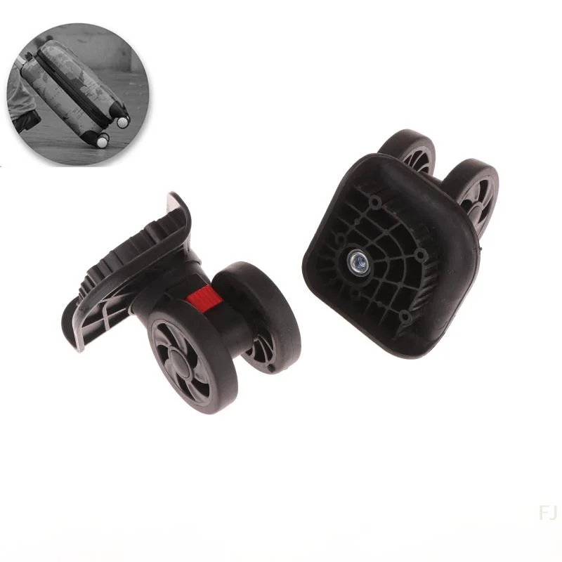 

[YU] 1/2 пары колес для чемоданов, набор для ремонта чемоданов, износостойкие, вращающиеся на 360°, съемные, для замены