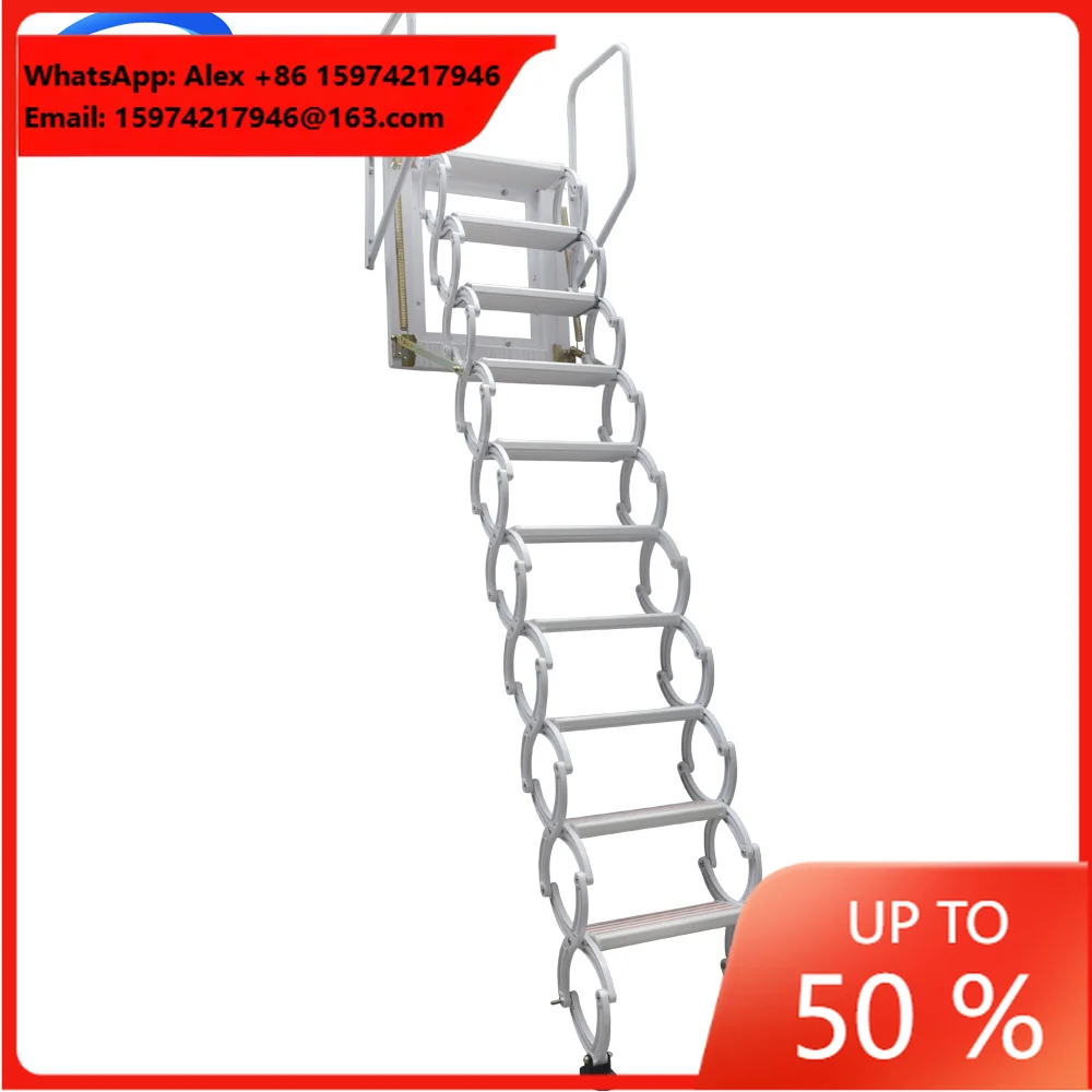 Outdoor Titanium Magnesium Alloy Telescopic Ladders