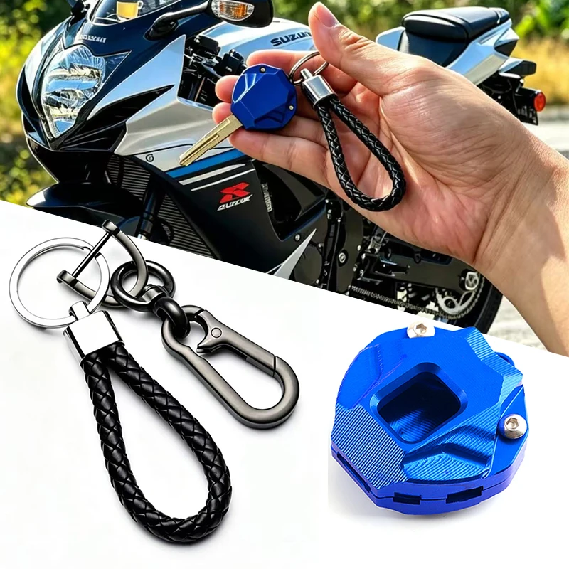 Motorcycle Keychain Case Shell & Keychain Key Ring For Suzuki Vstrom 650 1000 800 1050 XT SE DE DL1000 DL650 V-strom Accessories