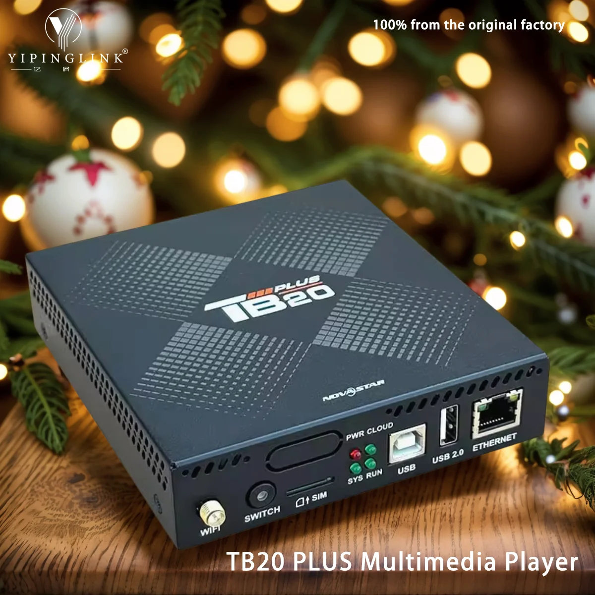 وحدة تحكم WIFI لمشغل الوسائط المتعددة Novastar TB20 Plus تدعم أوضاع متزامنة وغير متزامنة لشاشات LED بالألوان الكاملة