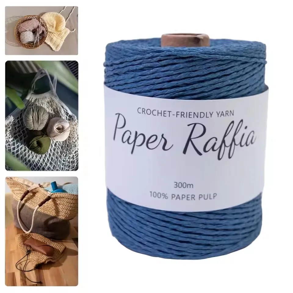 

Бумажная лента из рафии, толщина 1,5 мм, подарки «сделай сам», легкая пряжа для рукоделия, сумки для ручного вязания, пляжная шляпа, летняя шляпа, плетение