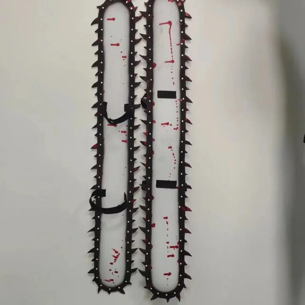 Anime Denji Cosplay Saws Hand Headgear Pochita Chainsaw Man Denji Cosplay Latex Mask Adult Dress Up Halloween Party Gift