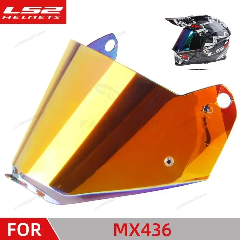 

Оригинальный козырек для мотоциклетного шлема LS2 MX436, прозрачные линзы для шлема MX436, серебряный солнцезащитный козырек, аксессуары для шлема