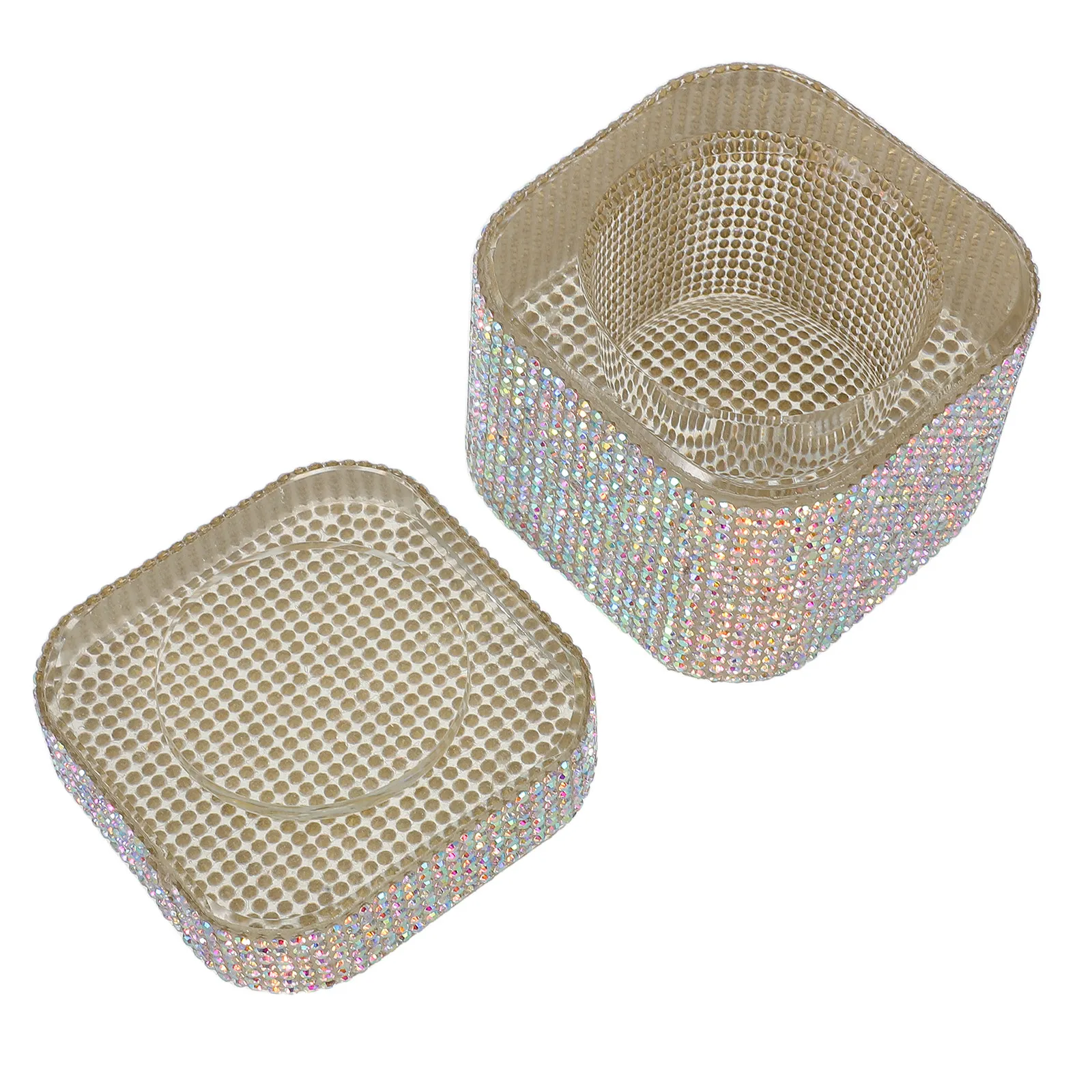 

Dappen Dish Cup Crystal Rhinestone Nail Art Brush Cleaner Glass Bowl Acrylic Powder Holder Manicure Supplies Nail Salon Tool