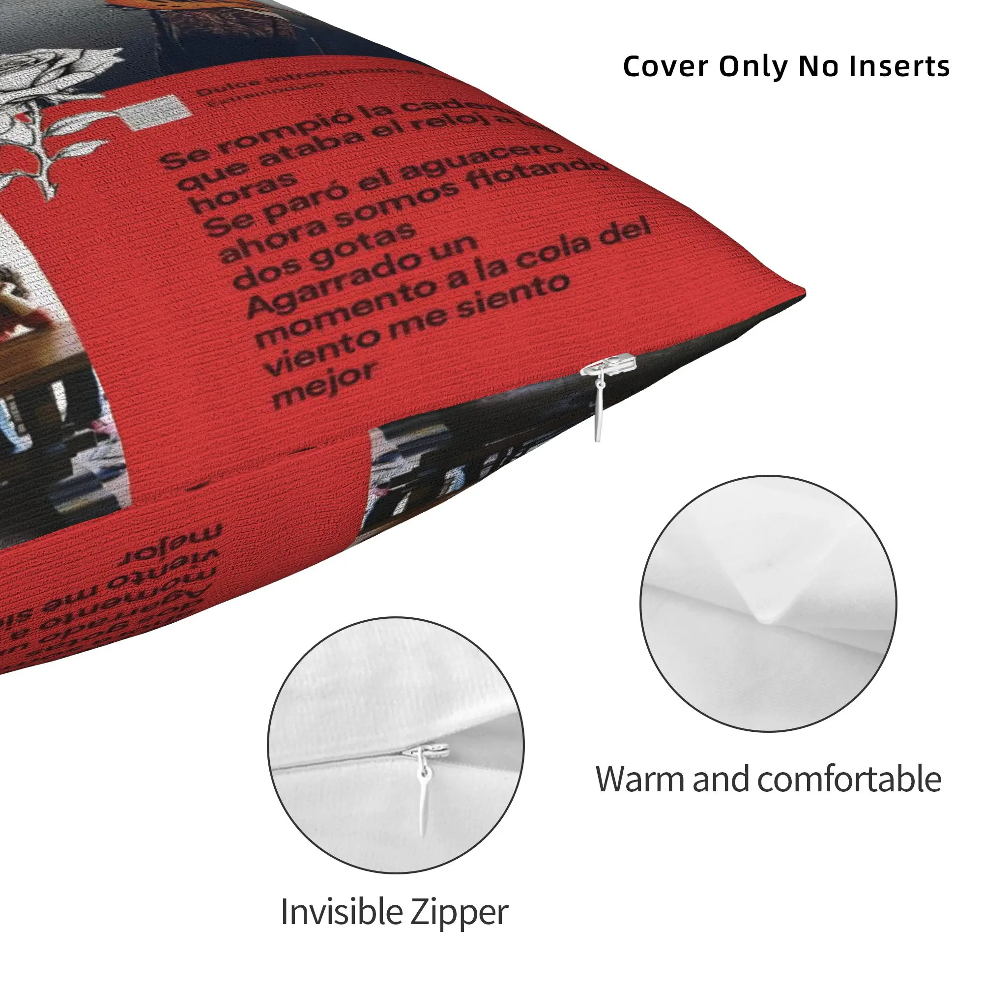 Décor de siège Extremoduro Rock Band Tour taies d'oreiller Merch housses d'oreiller fermeture éclair multi-tailles