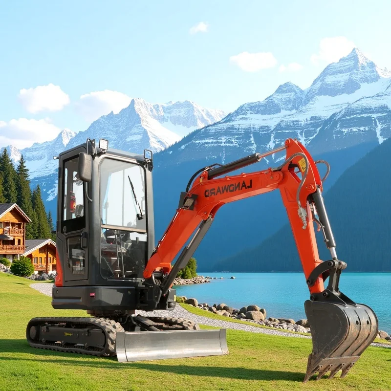 2.5톤 크롤러 굴삭기 미니 굴착기 다기능 기계 유압식 소형 굴삭기 맞춤형 농장 및 정원용